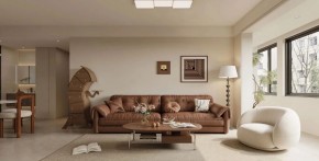 现代法式三居室客厅装修效果图