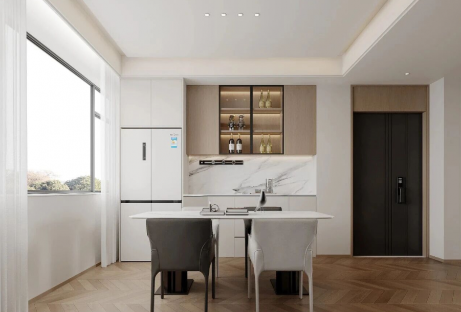 现代简约三居室餐厅装修效果图