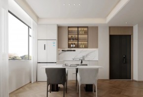 现代简约三居室餐厅装修效果图