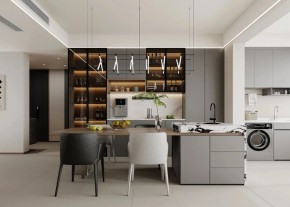 现代简约两居室餐厅装修效果图