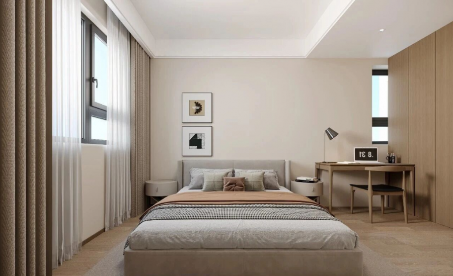 现代简约两居室卧室装修效果图