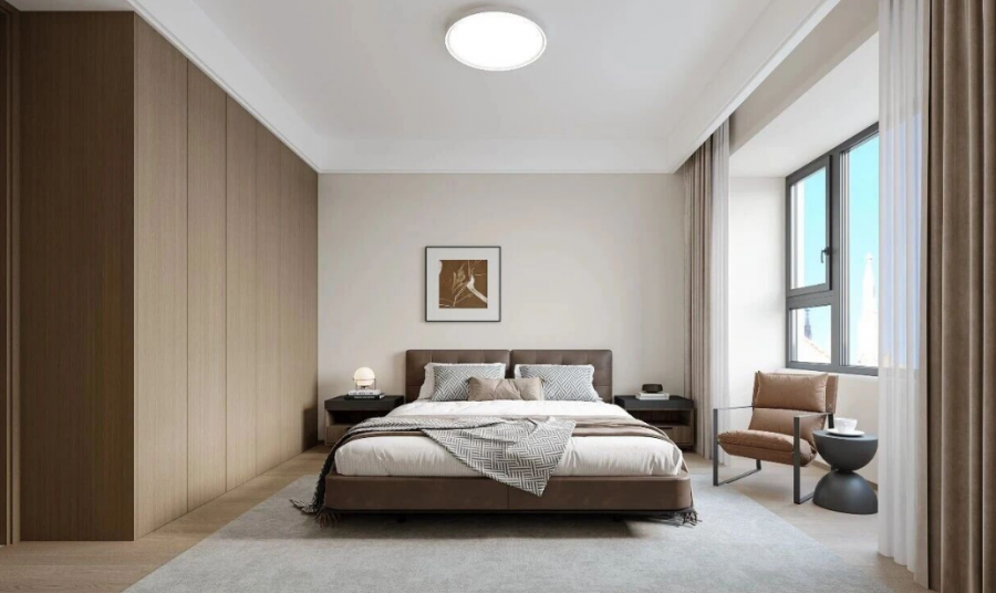 现代简约两居室卧室装修效果图