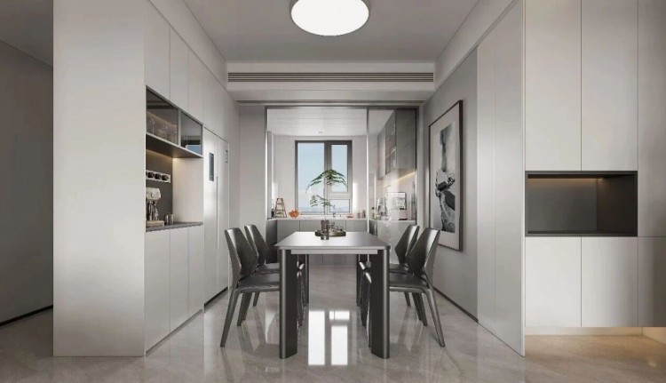 现代简约三居室餐厅装修效果图