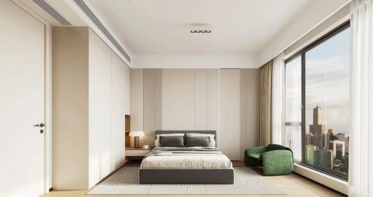 现代简约复试卧室装修效果图