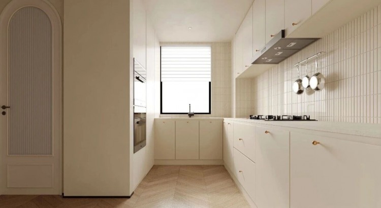 现代简约三居室厨房装修效果图