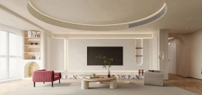 现代简约三居室客厅装修效果图