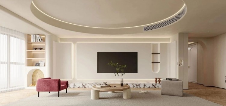 现代简约三居室装修效果图