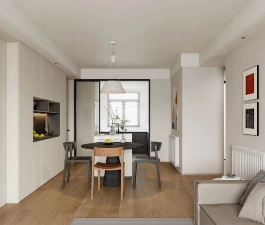 现代简约三居室餐厅装修效果图