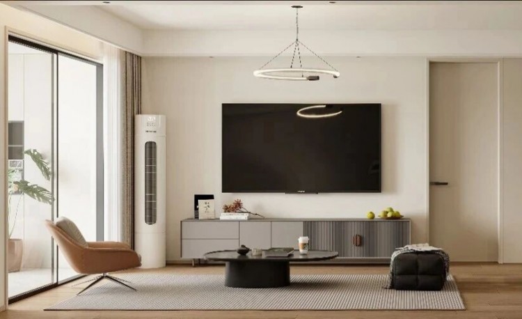 现代简约三居室客厅装修效果图