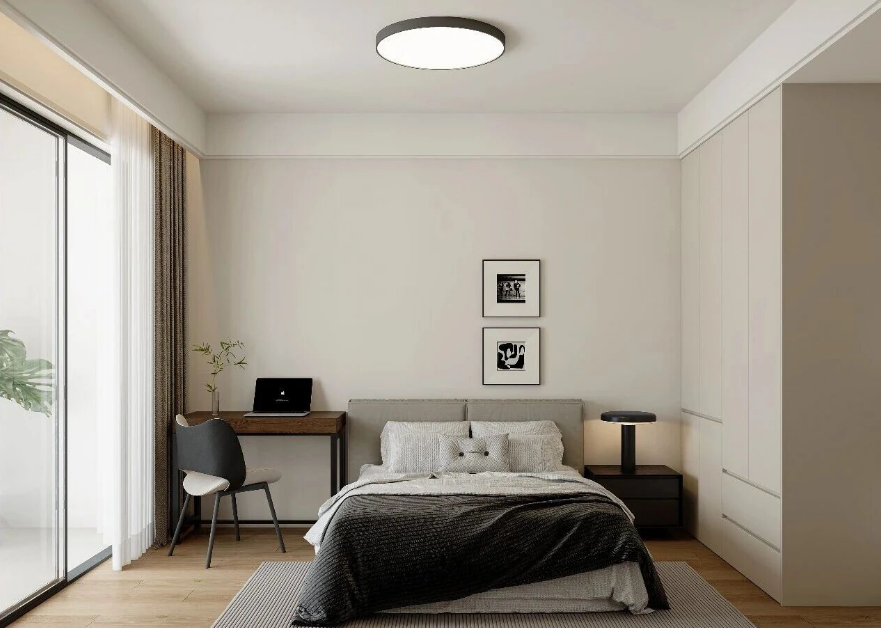 现代简约三居室卧室装修效果图