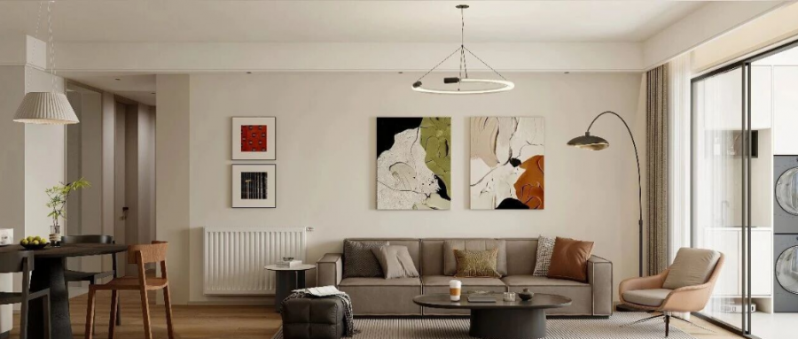 现代简约三居室装修效果图