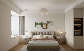 现代简约三居室卧室装修效果图