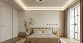 现代简约三居室卧室装修效果图