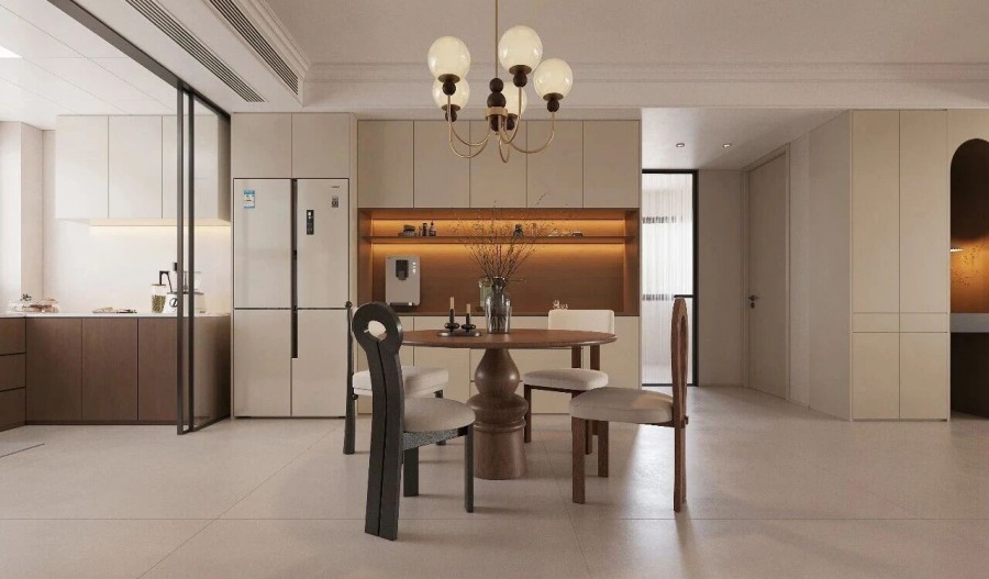 现代简约三居室餐厅装修效果图