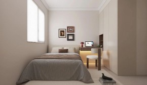 现代简约三居室卧室装修效果图