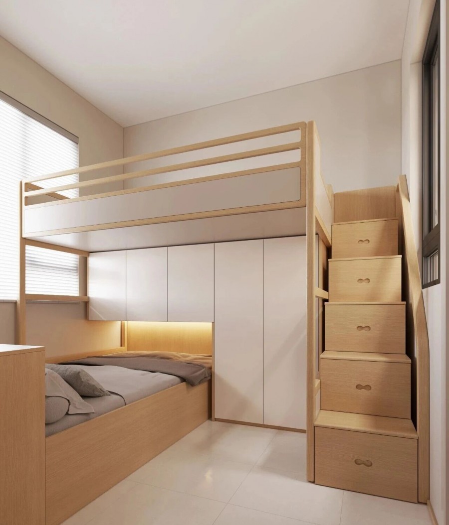 现代简约小户型儿童房装修效果图