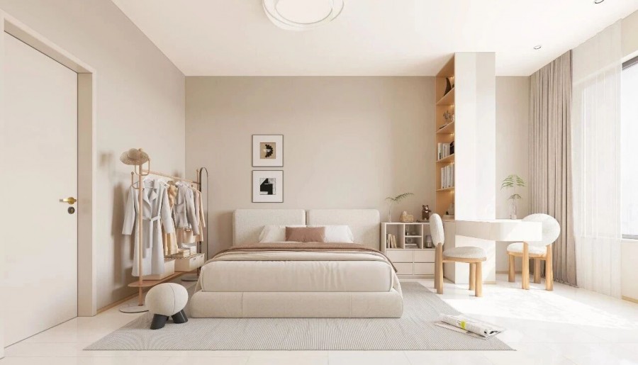 现代简约小户型卧室装修效果图