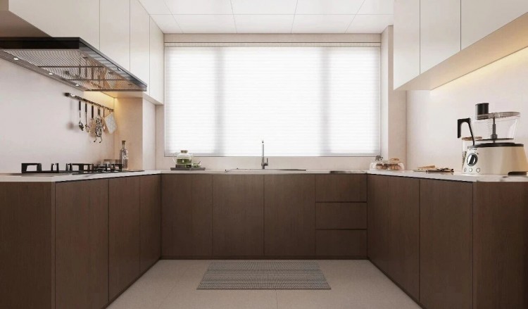 现代简约三居室厨房装修效果图