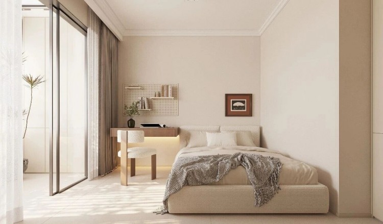 现代简约三居室客厅装修效果图