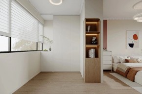 现代简约三居室卧室装修效果图