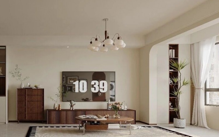 中古风两居室装修效果图