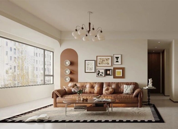 中古风两居室客厅装修效果图