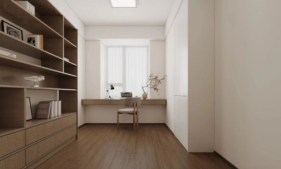 现代简约三居室书房装修效果图