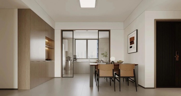 现代简约三居室餐厅装修效果图