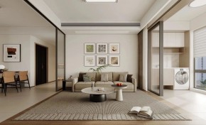 现代简约三居室客厅装修效果图