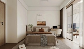 现代简约三居室卧室装修效果图