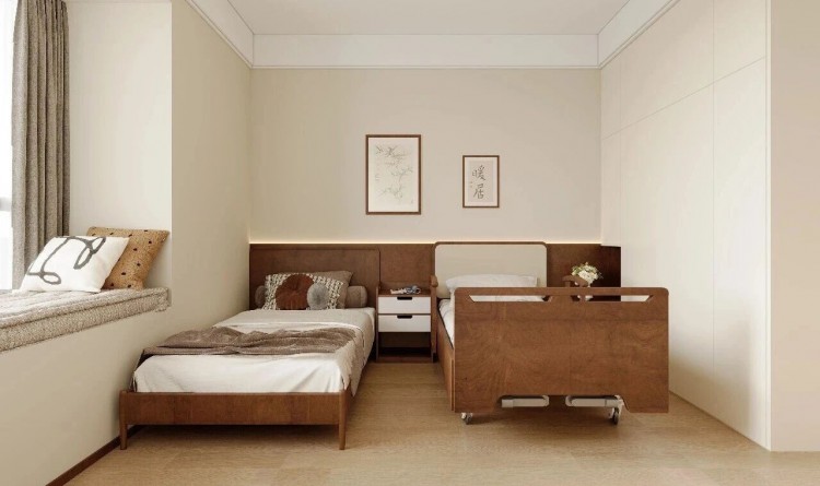 中古风三居室老人房装修效果图