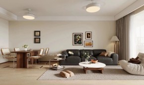 中古风三居室客厅装修效果图