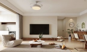 中古风三居室客厅装修效果图