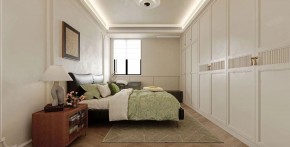 现代简约三居室卧室装修效果图