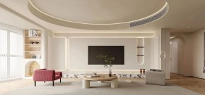 现代简约三居室客厅装修效果图