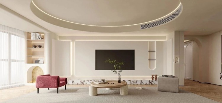 现代简约三居室装修效果图