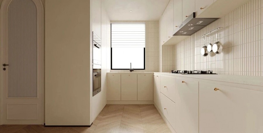 现代简约三居室厨房装修效果图