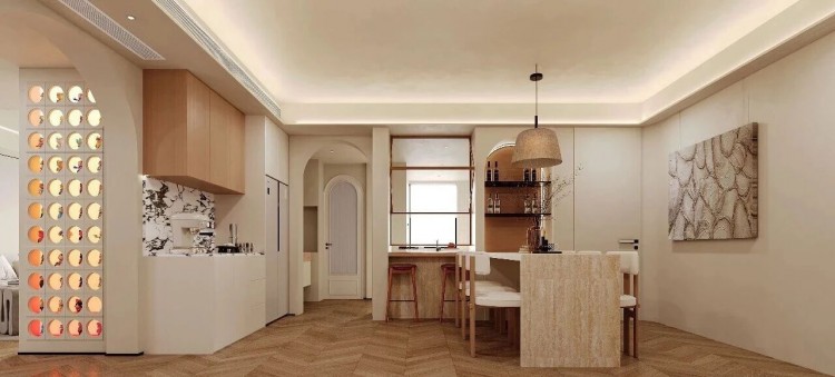 现代简约三居室餐厅装修效果图