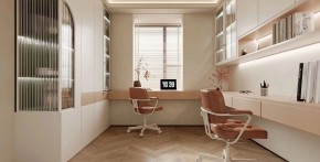 现代简约三居室书房装修效果图