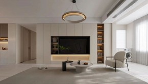 现代简约三居室客厅装修效果图