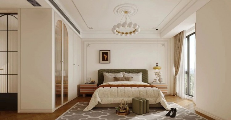 法式三居室卧室装修效果图