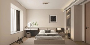 现代简约三居室卧室装修效果图