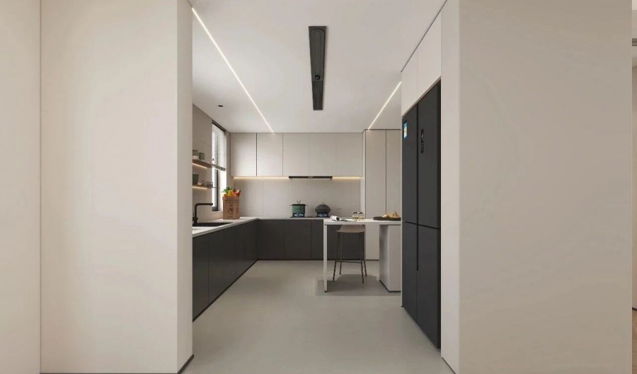 现代简约三居室厨房装修效果图