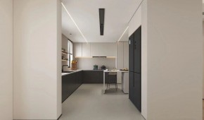 现代简约三居室厨房装修效果图