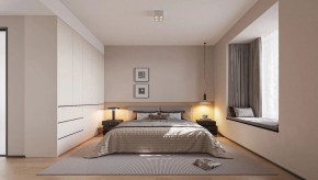 现代简约三居室卧室装修效果图