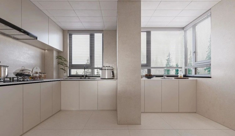 现代简约三居室厨房装修效果图