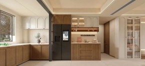 中古风三居室厨房装修效果图