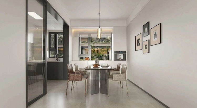 现代简约三居室餐厅装修效果图