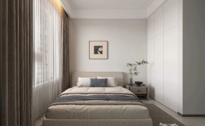现代简约三居室卧室装修效果图