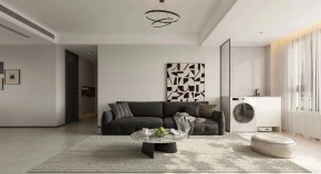 现代简约三居室客厅装修效果图